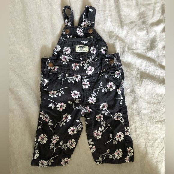 OshKosh B'gosh Other - Floral OshKosh B’gosh overalls 3 months